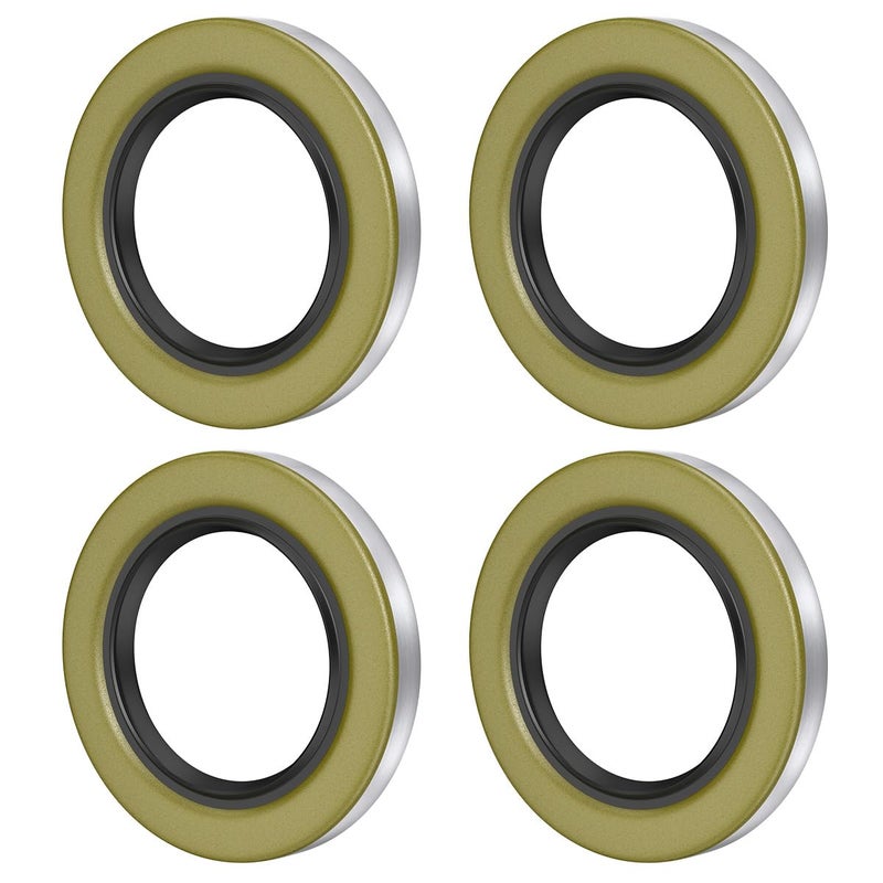 Fugedox 22333TB Double Lip Seals 2.250'', 3.371'' for 5200-7000lb Trailer Axles D42 Spindle (Qty 4) Replaces Dexter 10-36 Transcom 22333TB National 452920/482920 NOK AD3135E1/AD3135E0 - Image 2